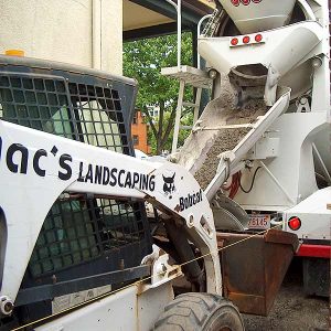 Mac's Landscaping Bobcat for Stone Patio & Walls in Burlington MA